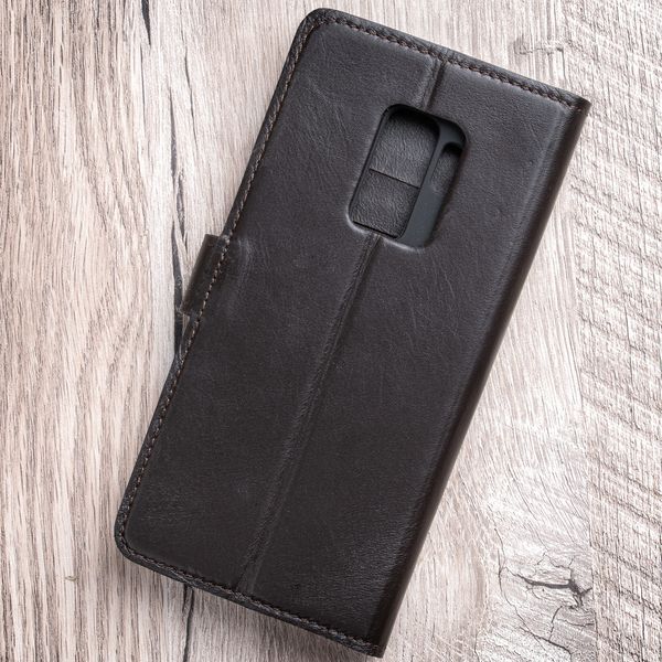 Classic handmade leather book сases ELITE for Samsung Series S | Brown SKU0001-5 photo