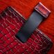 Чохол карман з натуральної шкіри під крокодила Crocodille для Xiaomi Series ручної роботи | Червоний SKU0010-6 фото 2