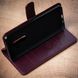 Classic handmade leather book сases ELITE for iPhone 10 | Bordeaux SKU0001-1 photo 4