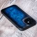 Чохол бампер зі натуральної шкіри Exclusive для Xiaomi Mi Series ручне фарбування | Синій SKU0020-8 фото 3