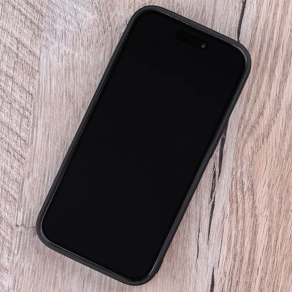 Чохол зі шкіри ската Ray для Apple iPhone з візерунком "Око" | Чорний SKU0022-2 фото