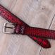 Gradient Croco Genuine Calfskin Belt | Red SKU0070-5 photo 4