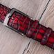 Gradient Croco Genuine Calfskin Belt | Red SKU0070-5 photo 5