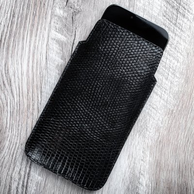 Чехол карман из кожи варана Monitor Lizard для Samsung A Series | Черный SKU0010-7 фото