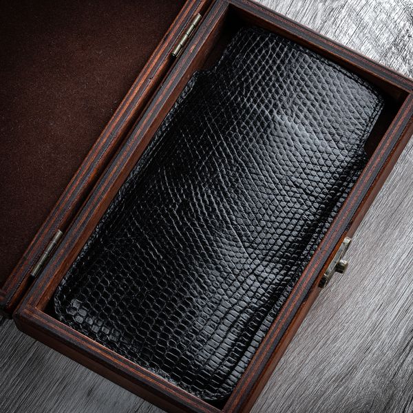 Чохол карман зі шкіри варана Monitor Lizard для Samsung A Series | Чорний SKU0010-7 фото