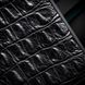Чохол бампер зі шкіри алігатора Alligator для Xiaomi Series ручна робота | Чорний SKU0020-2 фото 5