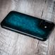 Пластиковий чохол бампер зі натуральної шкіри Solid для Xiaomi Mi Series ручне фарбування | Синій SKU0021-2 фото 3