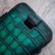 Чохол карман з натуральної шкіри під крокодила Crocodille для Samsung Note Series ручної роботи | Зелений SKU0010-10 фото 6