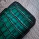 Чохол карман з натуральної шкіри під крокодила Crocodille для Samsung Note Series ручної роботи | Зелений SKU0010-10 фото 4