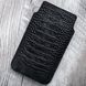 Чехол карман из кожи крокодила Crocodille для Samsung M Series ручной работы | Черный SKU0010-1 фото 1