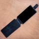 Чохол фліп із натуральної шкіри з тисненням під крокодила Crocсo для Apple Iphone | Чорний SKU0030-2 фото 3