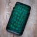Чохол карман з натуральної шкіри під крокодила Crocodille для Samsung Note Series ручної роботи | Зелений SKU0010-10 фото 1