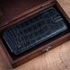 Чохол фліп із натуральної шкіри з тисненням під крокодила Crocсo для Xiaomi Mi Series | Чорний SKU0030-2 фото 7