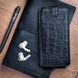 Чохол фліп із натуральної шкіри з тисненням під крокодила Crocсo для Xiaomi Mi Series | Чорний SKU0030-2 фото 8