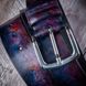Gradient One Calf leather Belt | Violet-Dark Blue SKU0070-1 photo 2