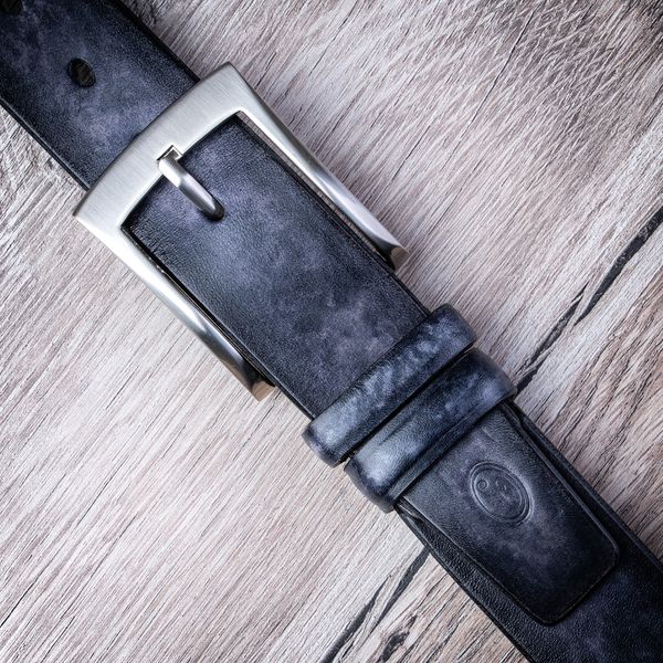 Gradient Two Calf leather Belt | Grey SKU0070-3 photo