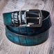 Gradient Croco Calf leather Belt | Black-green SKU0070-2 photo 1