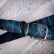 Gradient Croco Calf leather Belt | Black-green SKU0070-2 photo 3