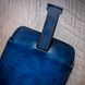 Чохол карман зі "живої" шкіри Exclusive для Samsung M Series ручне фарбування | Синій SKU0010-5 фото 5