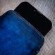 Чохол карман зі "живої" шкіри Exclusive для Samsung M Series ручне фарбування | Синій SKU0010-5 фото 3