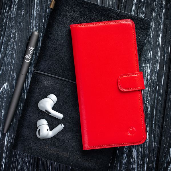 Classic handmade leather book сases ELITE for Xiaomi Mi Series | Red SKU0001-2 photo
