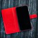 Классический кожаный чехол книжка ELITE для Xiaomi Mi Series ручной работы | Красный SKU0001-2 фото 4