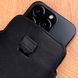 Чехол карман из натуральной кожи Black для Xiaomi Mi Series ручной работы | Черный SKU0010-12 фото 4