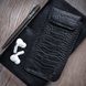 Закрытый чехол карман из кожи крокодила Crocodille с застежкой для Samsung Note Series | Черный SKU0010-9 фото 6