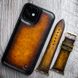 Чохол бампер зі натуральної шкіри Exclusive для Samsung Note Series ручне фарбування | Золотий SKU0020-10 фото 7