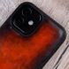 Чохол бампер зі натуральної шкіри Exclusive для Xiaomi Mi Series ручне фарбування | Коричневий SKU0020-19 фото 4