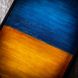 Чехол-бампер из натуральной кожи Exclusive для Samsung Series S ручная покраска | Сине-желтый SKU0020-13 фото 5
