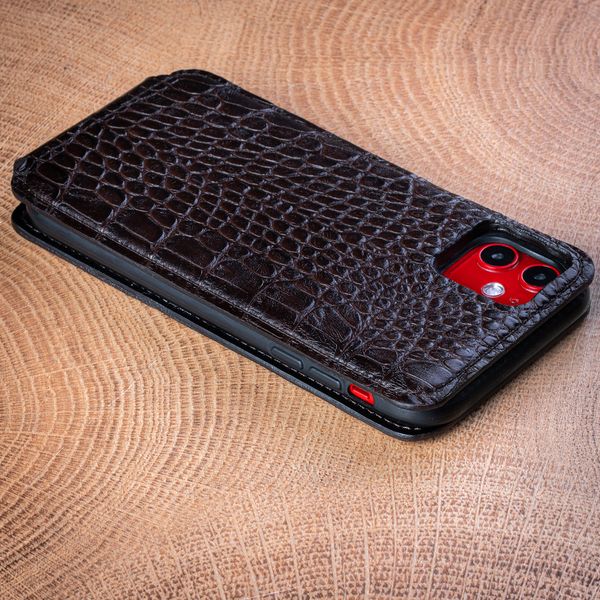 Liberty Crocodile Leather Flip Case for Xiaomi Series | Brown SKU0030-5 photo