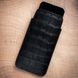 Чехол карман из телячьей кожи под крокодила Сhic Сrocodile для Xiaomi Series ручной работы | Черный SKU0010-8 фото 1