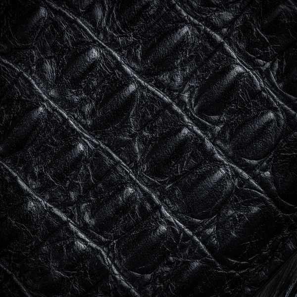 Handmade Crocodile Leather Pocket Case for Samsung A Series | Black SKU0010-1 photo
