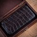 Чехол-флип Liberty из натуральной кожи под крокодила для Samsung Series S | Коричневый SKU0030-5 фото 5