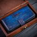 Vintage Leather Book Case Exclusive for Xiaomi Mi Series | Handmade | Blue SKU0003-4 photo 8