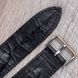 Ремінець зі шкіри крокодила Black для годинника Apple Watch (series 8/7/SE/6/5/4/3/2) SKU0040-3 фото 3