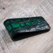 Затискач для купюр зі шкіри крокодила Crocco, ручне фарбування | Зелений SKU0110-1 фото 3