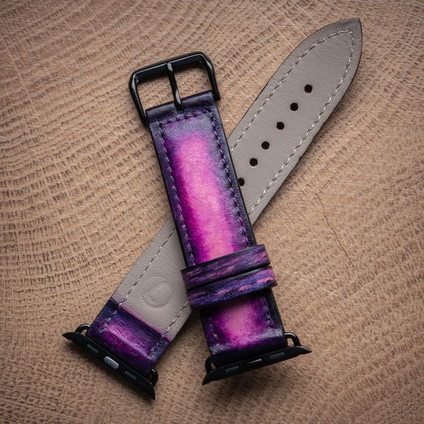Подарочный набор Purple из натуральной кожи (накладка + ремешок) SKU0150-8 фото