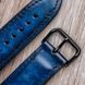 Ремінець із натуральної шкіри Blue для годинника Apple Watch (series 8/7/SE/6/5/4/3/2) SKU0040-15 фото 3
