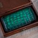 Чохол карман з натуральної шкіри під крокодила Crocodille для Xiaomi Series ручної роботи | Зелений SKU0010-10 фото 7