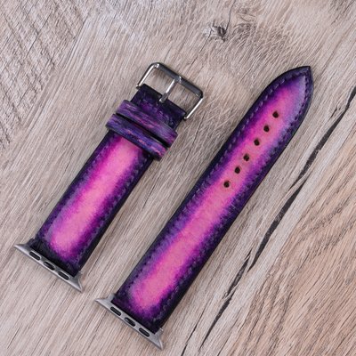 Ремешок из натуральной кожи Purple для часов SKU0040-13 фото
