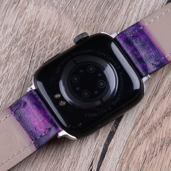 Ремінець із натуральної шкіри Purple для годинника SKU0040-13 фото
