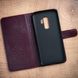 Classic handmade leather book сases ELITE for Samsung M Series | Bordeaux SKU0001-1 photo 3