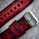Ремінець із натуральної шкіри Red для годинника Apple Watch (series 8/7/SE/6/5/4/3/2) SKU0040-9 фото 3