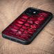 Чехол накладка из кожи крокодила Crocсo для Xiaomi Mi Series окрашен | Красный SKU0020-11 фото 5