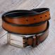 Genuine calf leather belt Gradient Four | Brown SKU0070-6 photo 1
