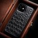 Handmade Black Alligator Leather Bumper Case for iPhone Xs Max SKU0020-2 photo 3