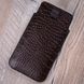 Чехол карман из телячьей кожи под крокодила Сhic Сrocodile для Xiaomi Mi Series | Коричневый SKU0010-13 фото 2