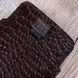 Чехол карман из телячьей кожи под крокодила Сhic Сrocodile для Xiaomi Mi Series | Коричневый SKU0010-13 фото 5